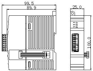 Размеры модуля XD-NES-ED